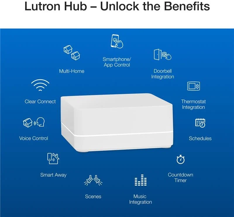 Lutron Caseta Original Smart Dimmer Switch Kit w/ Hub — image 6
