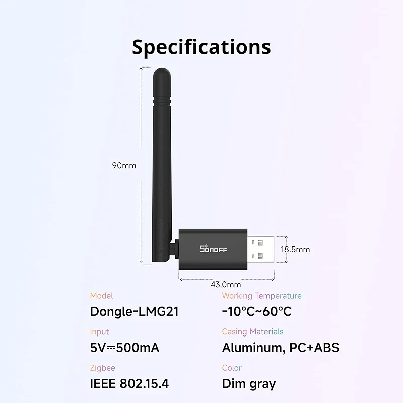 SONOFF Zigbee 3.0 & Thread Dongle Lite (EFR32MG21) | USB Stick Coordinator — image 3