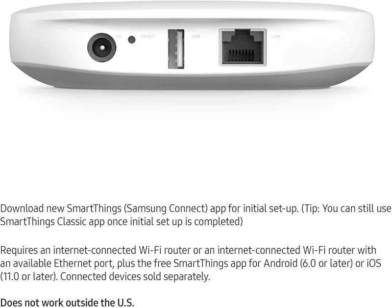 SmartThings Hub 3rd Generation [GP-U999SJVLGDA] Smart Home Automation Hub