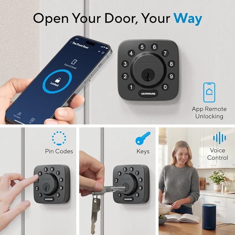 ULTRALOQ U-Bolt WiFi Smart Lock with Door Sensor — image 5