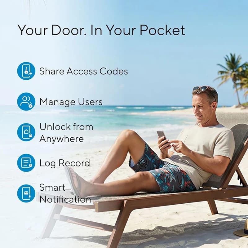 ULTRALOQ U-Bolt WiFi Smart Lock with Door Sensor — image 2