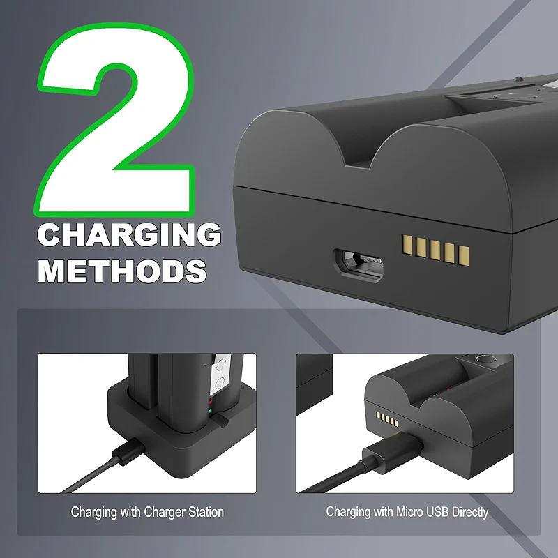 Lesaps 2-Pack Replacement Battery for Ring Doorbell - 7200mAh Rechargeable — image 6