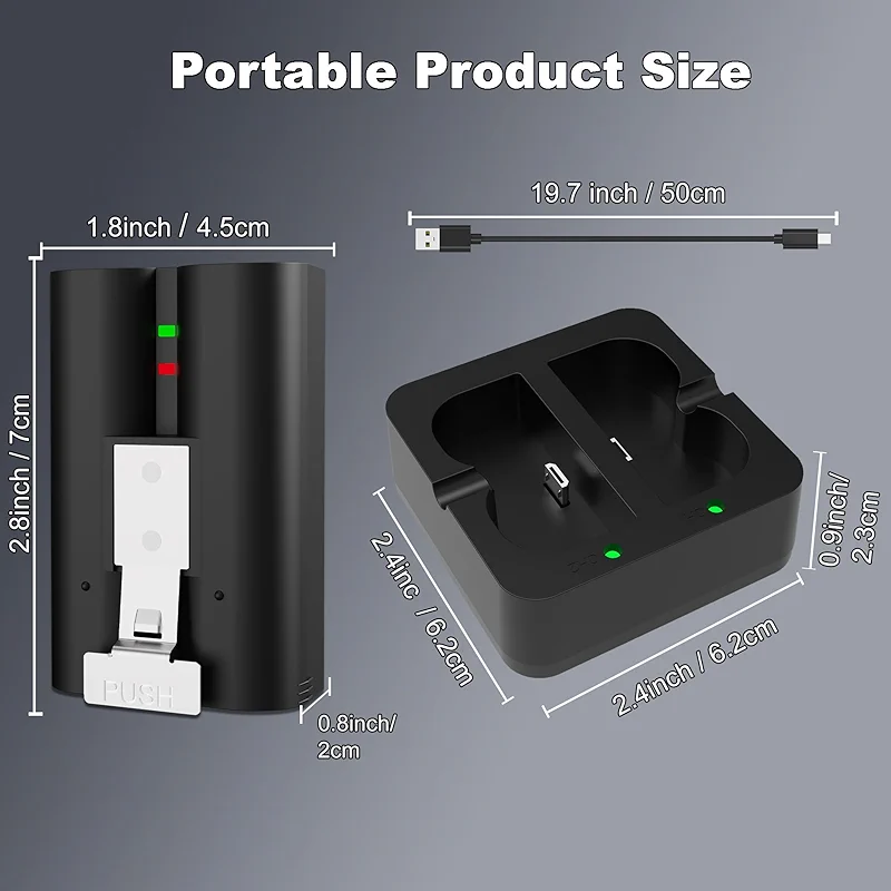 Lesaps 2-Pack Replacement Battery for Ring Doorbell - 7200mAh Rechargeable — image 8