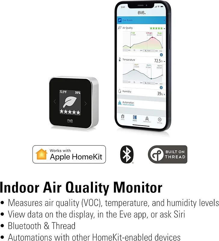 Eve Room - Indoor air Quality Sensor to Monitor air Quality (VOC)