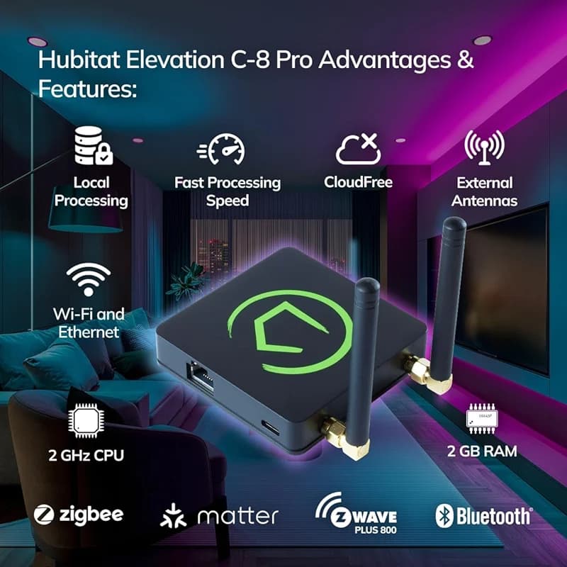 Hubitat Elevation C-8 Pro Smart Home Hub – Latest Platform Updates – — image 8
