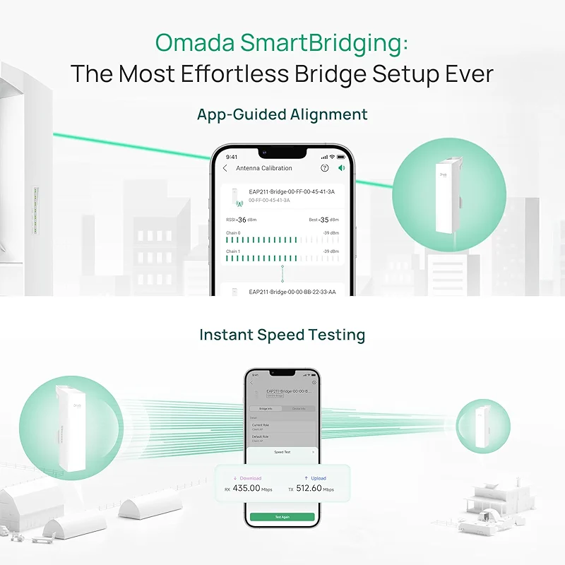 TP-Link Omada Point to Point Wireless Bridge Outdoor - 5GHz